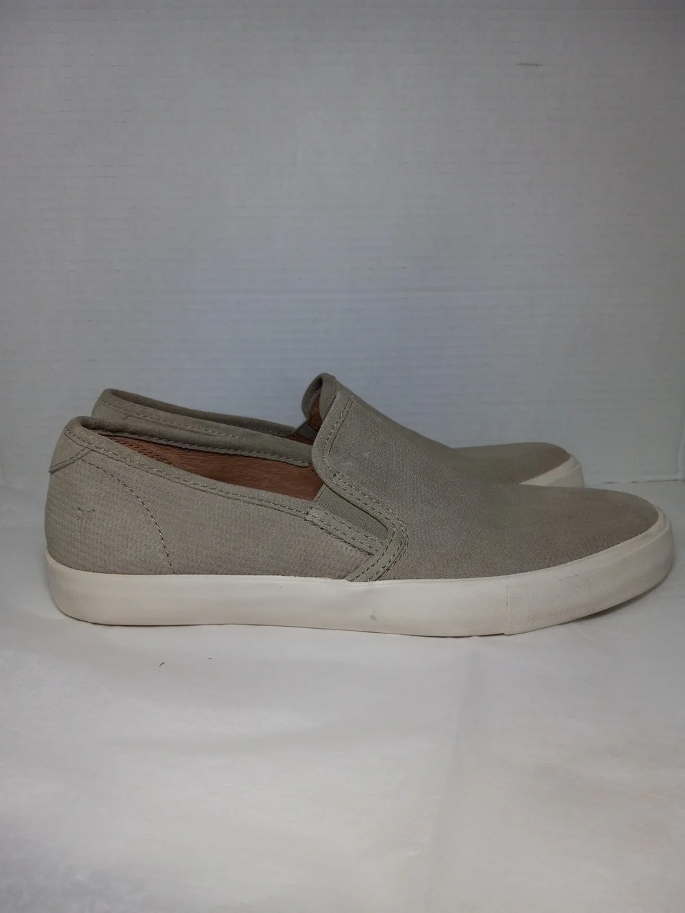 Frye Men's Slip-On Suede Loafers - Taupe Size 9